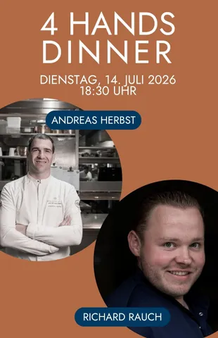Übersicht des Events "4 Hands Dinner" mit 2 Spitzenköchen